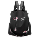 Anti Theft Women Backpack with Water Repellent for Travel Black