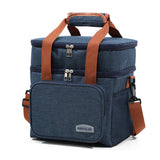 Portable Lunch Bag Thermal Insulated Food Container Cooler Bag for Outdoor  Camping Work School Navy Blue
