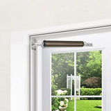 Pneumatic Door Closer with Adjustable Closing Speed Door Shock for Wooden Doors Windows Screen Door Brown
