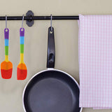 9 PCS Silicone Spatula Set Non-Stick Baking Utensils with Ergonomic Grip Mix Color