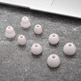 16Pcs Silicone Earbud Tips Compatible with Beats Powerbeats Pro Flex & X White