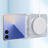 Case and Screen Protector Compatible With Samsung Galaxy Z Flip 8 with Hinge Cover Clear