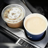 4PCS Car Cup Holder Coaster Silicone Non-Slip Cup Holder Insert Grey