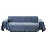 Sofa Towels Couch Throw Cover Blanket Lounge Slipcover Protector Decor Blue