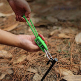 5M Adjustable Fast Release Pulley Camping Rope Camping Tent Guy Line for Canopy Green