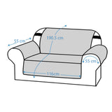 Reversible Sofa Slipcover Water Resistant Sofa Cover Couch Covers Furniture Protector Brown