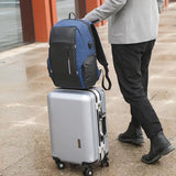 Travel Laptop Backpack with USB Charging Port – Fits 15.6 Inch Laptop School Bag Blue