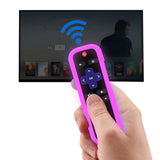 2 Pcs Glow in the Dark Silicone Remote Cover Case for Roku TV Remote Glow Purple