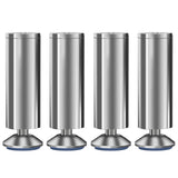 4 PCS Adjustable Furniture Legs Stainless Steel for Kitchen Cabinet Couch Sofa Large