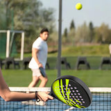 Carbon Fiber Paddle Tennis Racket with EVA Core & Carry Bag – Beach/Court Green