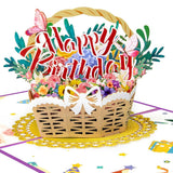 3D Pop-Up Happy Birthday Card with Envelope Unique Greeting Card Gift Style 3