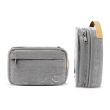 Portable Cord Organizer Travel Electronic Organizer Case for USB Cable Chargers Grey