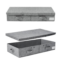 Underbed Storage Containers Bin with Lids Storage Organizer Box with Handle for Clothes Blankets Style 2