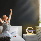 3-in-1 Bluetooth Speaker Night Light with Wireless Charger Atmosphere Lamp