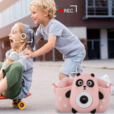 1080P HD Cute Animal Kids Digital Camera Toy Gift with 64G Memory Card Style 3