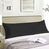 Cotton Long Soft Breathable Protector Cover Pillowcases Black