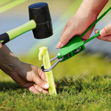 5M Adjustable Fast Release Pulley Camping Rope Camping Tent Guy Line for Canopy Green