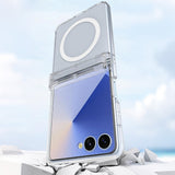 Case and Screen Protector Compatible With Samsung Galaxy Z Flip 8 with Hinge Cover Clear