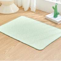Pet Cooling Mat Dog Cat Breathable Summer Cooling Pad  Light Green