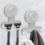 Razor Holder for Shower Heavy-Duty for Razor Towel Loofah Removable White