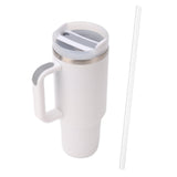 40oz Insulated Tumbler Stainless Steel Double Wall Water Bottle Travel Mug White