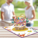 3D Pop-Up Happy Birthday Card with Envelope Unique Greeting Card Gift Style 3