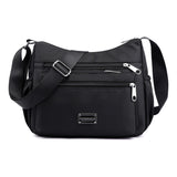 Women Shoulder Handbag Multi-Pocket Crossbody Purse Fashion Satchel Black