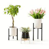 Adjustable Plant Stand for Diameter in 23-32cm Pots Black