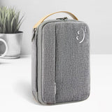 Portable Cord Organizer Travel Electronic Organizer Case for USB Cable Chargers Grey