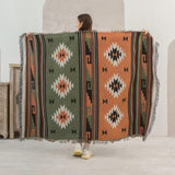 Aztec Style Throw Blanket Bohemian Sofa Blanket Cover for Couch Chair Bed Home Outdoor Beach Travel Style 3