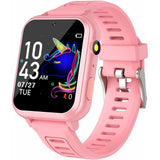 Smartwatch for Boys Girls Touchscreen Smart Watch with 16 Games MP3 Player Pink