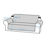 Reversible Sofa Slipcover Water Resistant Sofa Cover Couch Covers Furniture Protector Black