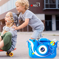 1080P HD Cute Animal Kids Digital Camera Toy Gift with 64G Memory Card Style 2
