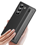 Shockproof Case For Samsung Z Fold 7 with Pen Holder Full Coverage Hinge Protection Black
