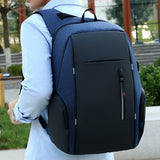 Travel Laptop Backpack with USB Charging Port – Fits 15.6 Inch Laptop School Bag Blue