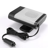 12V Car Electric Heater Cigarette Lighter Powered Heating Fan Defogger Defroster Demister Grey