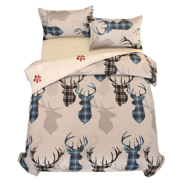 Christmas Pattern Bedding Set Xmas Style Duvet Cover Pillowcase  Home Decor Style 2