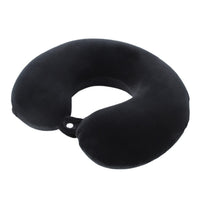 Travel Neck Pillow Memory Foam U Shaped Pillow for Flights Road Trips Office Black