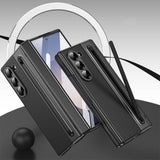 Shockproof Case For Samsung Z Fold 7 with Pen Holder Full Coverage Hinge Protection Black