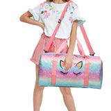 Kids Travel Duffle Bag Water Resistant Carry On Weekender Bag with Wet Pocket for Gym Sport Dance Style 1