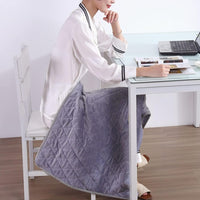 140x100cm Electric Blanket 3 Heat Settings USB Heated Blanket Wearable Gray