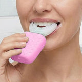 Electric 6 Modes Whole U Shaped Whole Mouth Brush Toothbrush for Adults Pink