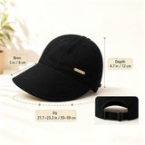 Wide Brim Sun Hat for Women Sun Hat with Ponytail Opening Foldable Adjustable Outdoor Hat for Beach Hiking Travel Black