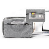 Portable Cord Organizer Travel Electronic Organizer Case for USB Cable Chargers Grey