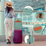 Travel Laptop Backpack Carry on Luggage Bag with 3 Packing Cubes and Shoe Bag Green