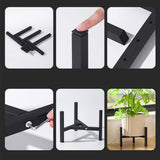 Adjustable Plant Stand for Diameter in 23-32cm Pots Black