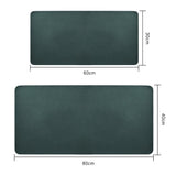PU Leather Desk Mat Protector Non-Slip Mouse Mat Water Resistant Desk Blotter Pad for Office and Home Green