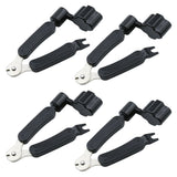 4Pcs Guitar String Replace Tool 3-In-1 Guitar Bridge Pin Remover Puller Guitar String Cutter and Winder Tool Orange