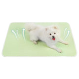 Pet Cooling Mat Dog Cat Breathable Summer Cooling Pad  Light Green