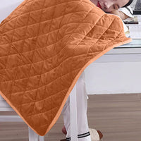 140x100cm Electric Blanket 3 Heat Settings USB Heated Blanket Wearable Brown
